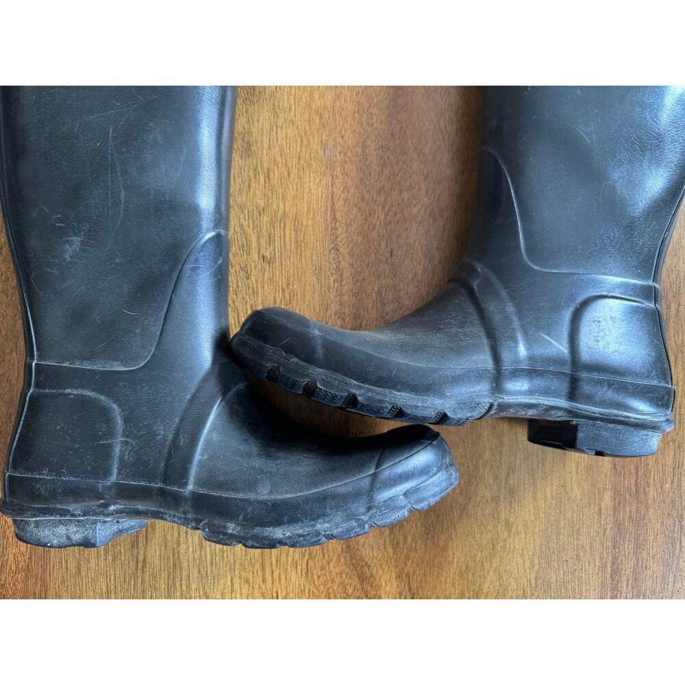 Hunter Original Gloss Tall Black Rain Boots W23616 US 7 - Picture 12 of 12